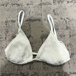 Wild Fable White Textured Bra